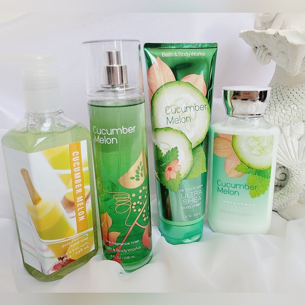 Cucumber Melon Bath & Body Works Bundle Set Nwt